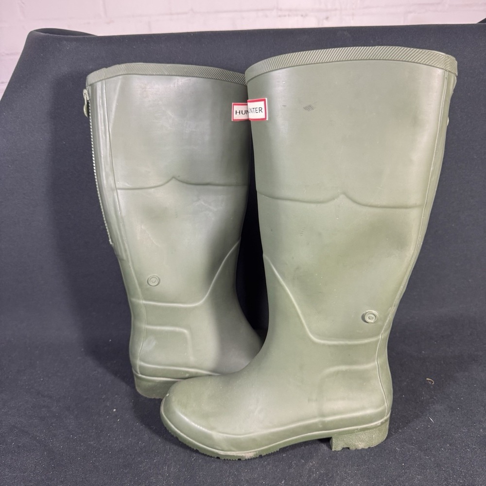 Women's Hunter US Size 6 Army Green Tall HUNTER Rain Boots